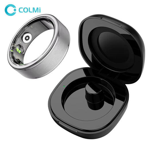 New R03 Smart Ring Charging Case Men Women, Battery Life 39 Days, Health Monitor, IP68 & 5ATM Waterproof, Multi-Sport Mode