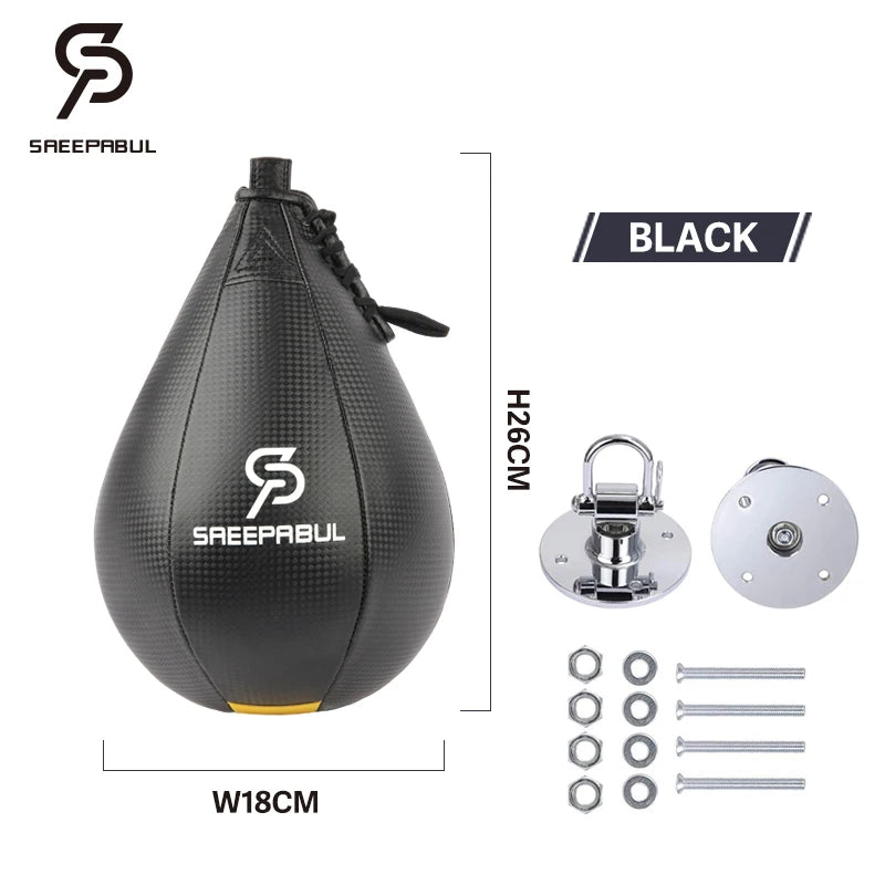 Boxing Pear Shape PU Speed Ball with Swivel Punch Bag Punching Boxeo Speed Bag Punch Fitness Training Ball Gym Exercise Agility