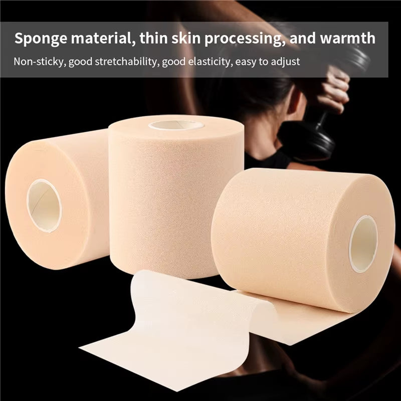 1/3PCS Foam Bandage Elbow Knee Pads Film Foam Underwrap Sports Pre-Wrap for Athletic Tape Sponge Skin Film Self-Adhesive Elastic