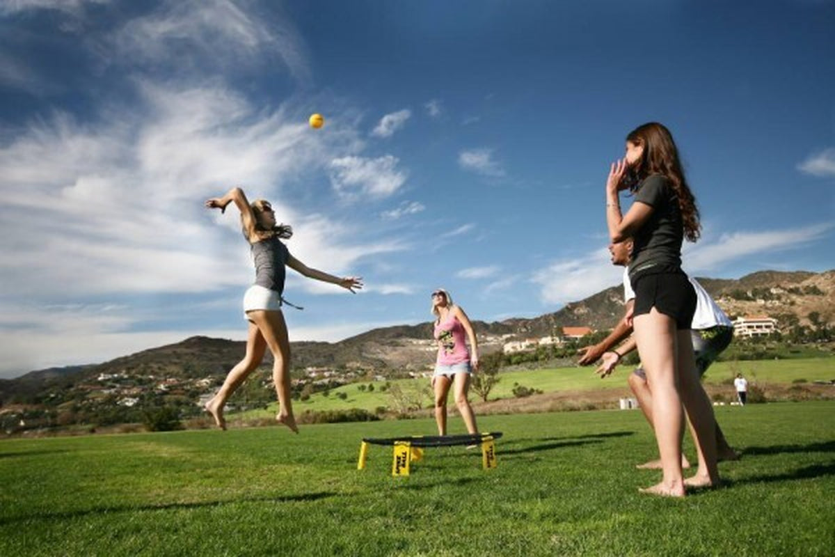 Spikeball Set – Roundnet mit Netz & 3 Bällen – Komplettset für Outdoor & Freizeit