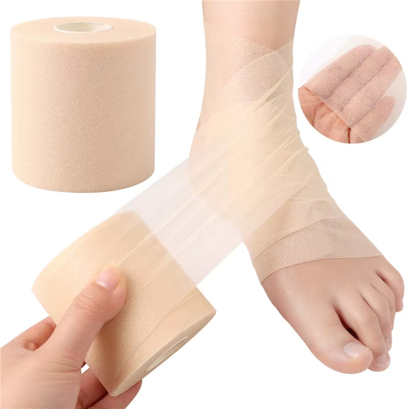 1/3PCS Foam Bandage Elbow Knee Pads Film Foam Underwrap Sports Pre-Wrap for Athletic Tape Sponge Skin Film Self-Adhesive Elastic