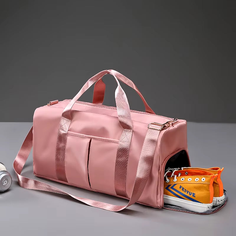 Gym Bag Men Women Training Fitness Swim Travel Luggage Handbag Yoga Shoulder Pack Shoes Storage Waterproof Dry Wet Separation