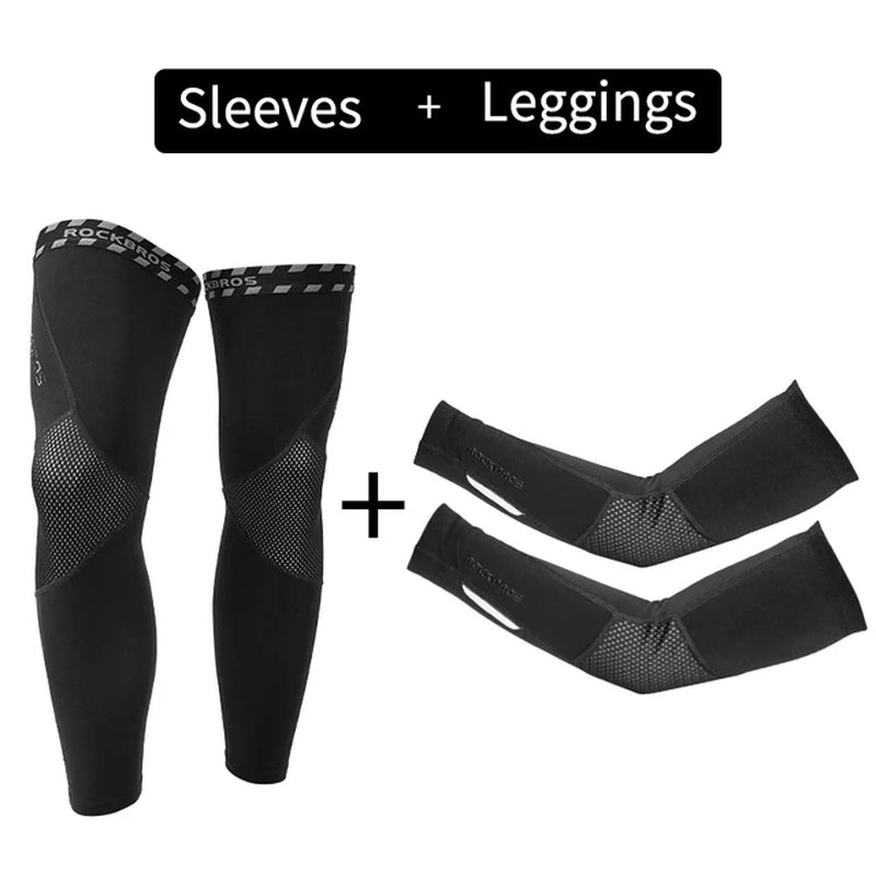 Winter Arm Sleeves Breathable Sports Elbow Pads Fitness Fleece Warm Arm Warmers Cycling Running Basketball Leggings