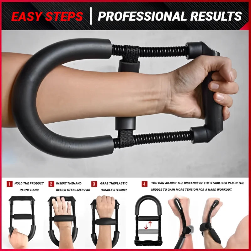 Adjustable Forearm Hand Trainer Wrist Exercises Force Power Strengthener Fitness Equipment Wrists and Strength Grips Workout