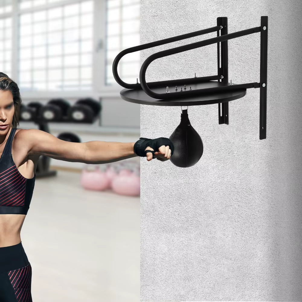 Boxing Training Spinning Ball Boxing Speed Ball Wall Mounted Adjustable Height for Home Gym Training Punching Ball Hanging