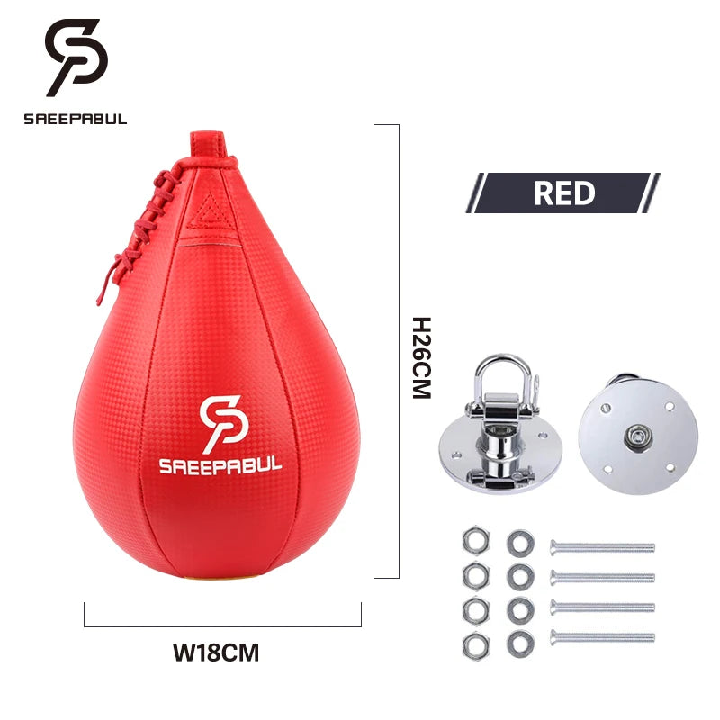 Boxing Pear Shape PU Speed Ball with Swivel Punch Bag Punching Boxeo Speed Bag Punch Fitness Training Ball Gym Exercise Agility