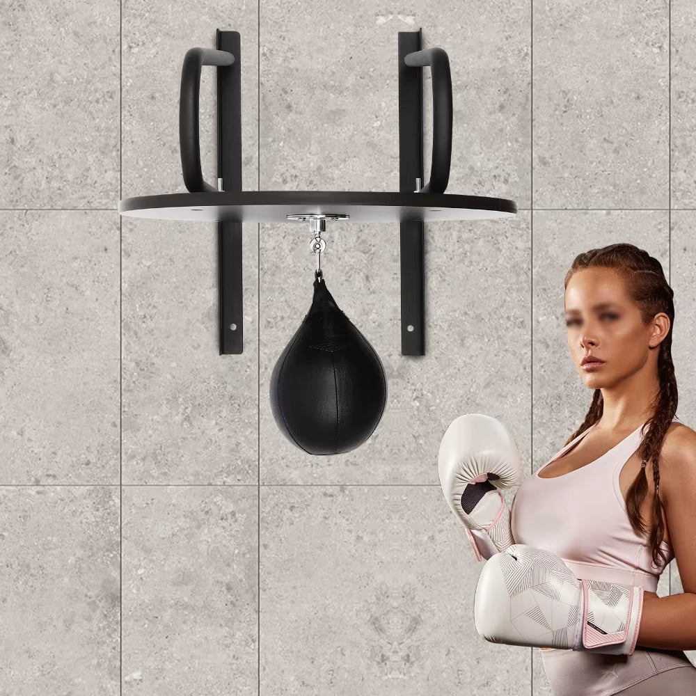 Boxing Training Spinning Ball Boxing Speed Ball Wall Mounted Adjustable Height for Home Gym Training Punching Ball Hanging