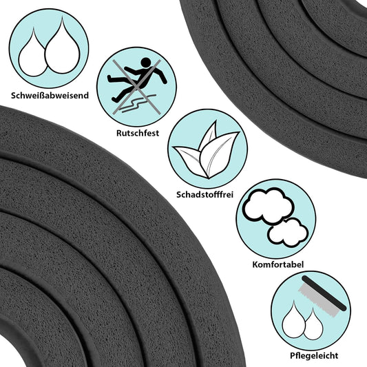 ALPIDEX Yoga Fitnessmatte – Extra Dick 1,5 cm | Rutschfest & Gelenkschonend | Für Yoga, Pilates & Home Workout