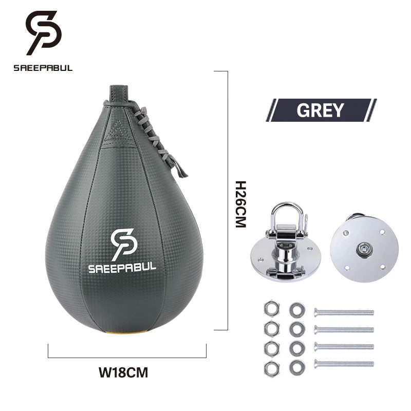 Boxing Pear Shape PU Speed Ball with Swivel Punch Bag Punching Boxeo Speed Bag Punch Fitness Training Ball Gym Exercise Agility