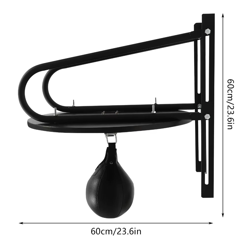 Boxing Training Spinning Ball Boxing Speed Ball Wall Mounted Adjustable Height for Home Gym Training Punching Ball Hanging