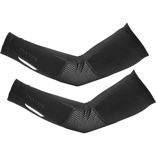 Winter Arm Sleeves Breathable Sports Elbow Pads Fitness Fleece Warm Arm Warmers Cycling Running Basketball Leggings